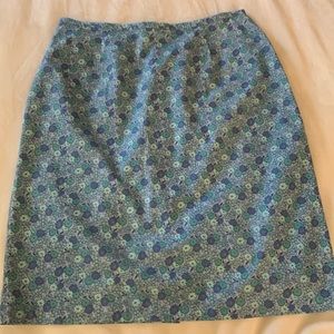 Cute Floral Tight Skirt. Blue+Mint+Purple. Cherokee Spring Collection. Size:12